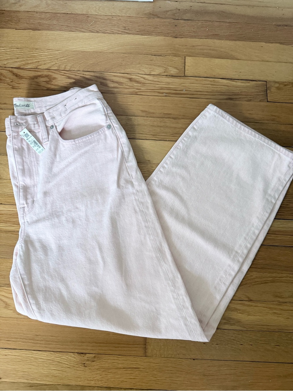 Madewell Light Pink Perfect Vintage Wide Leg Jeans